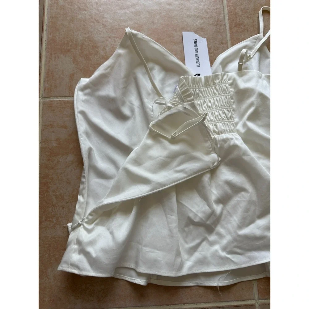 Elizabeth and‎ James Women's Sleeveless  white Blouse Women size S -New!